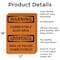 Signmission Combustible Dust Area Bilingual OSHA Warning Sign, Aluminum, 12in W x 18in L, 2PK OS-2PACK-WS-A-1218-L-12524 - alternate 3